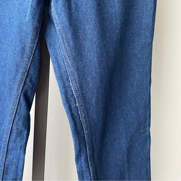 Vintage Wrangler Denim Jeans High Rise Longline Size 30 Tall 70s 80s - Picture 9 of 12